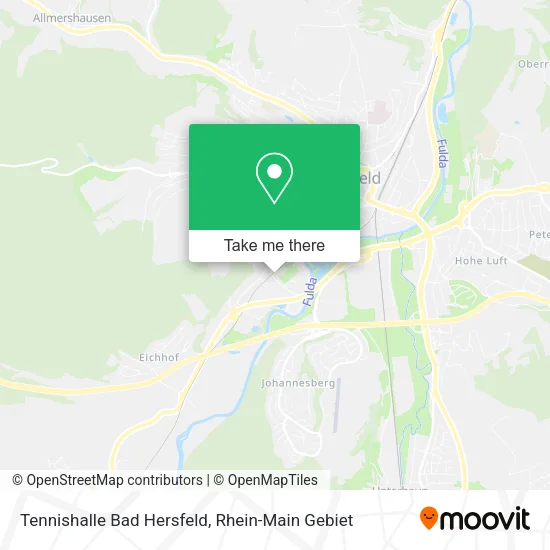 Карта Tennishalle Bad Hersfeld