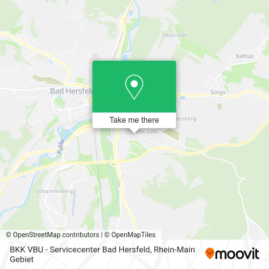 Карта BKK VBU - Servicecenter Bad Hersfeld