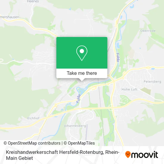 Карта Kreishandwerkerschaft Hersfeld-Rotenburg