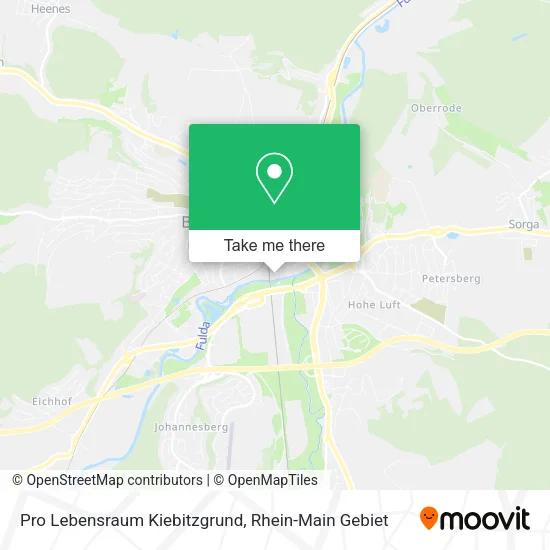 Карта Pro Lebensraum Kiebitzgrund