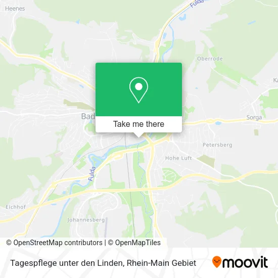 Карта Tagespflege unter den Linden
