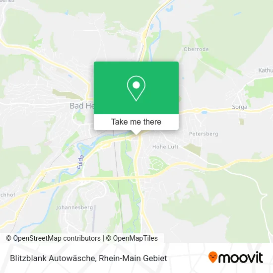 Карта Blitzblank Autowäsche