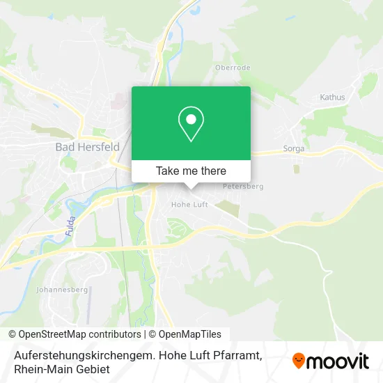 Карта Auferstehungskirchengem. Hohe Luft Pfarramt