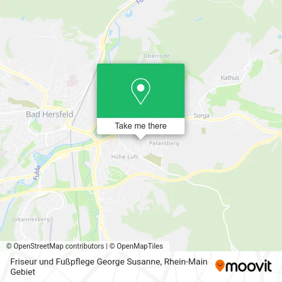 Карта Friseur und Fußpflege George Susanne