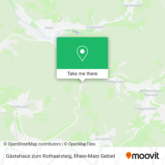 Карта Gästehaus zum Rothaarsteig
