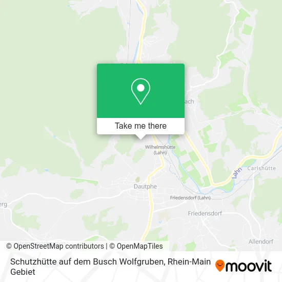 Карта Schutzhütte auf dem Busch Wolfgruben