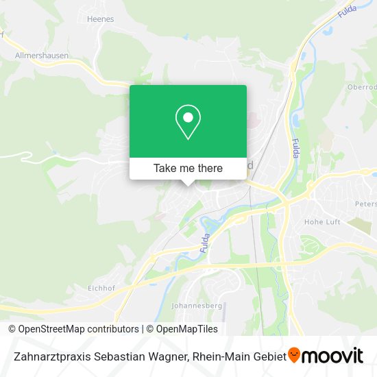Карта Zahnarztpraxis Sebastian Wagner