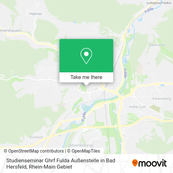 Карта Studienseminar Ghrf Fulda Außenstelle in Bad Hersfeld