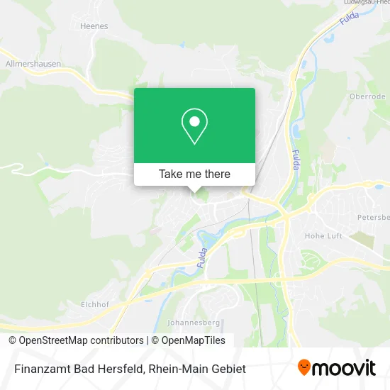 Карта Finanzamt Bad Hersfeld