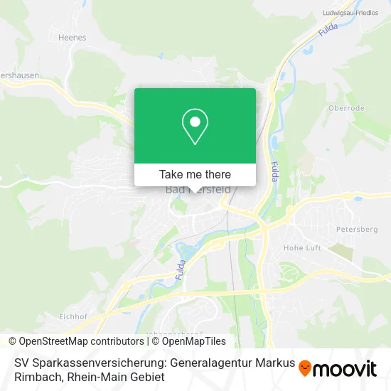 Карта SV Sparkassenversicherung: Generalagentur Markus Rimbach