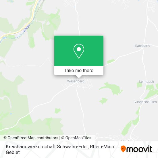 Карта Kreishandwerkerschaft Schwalm-Eder