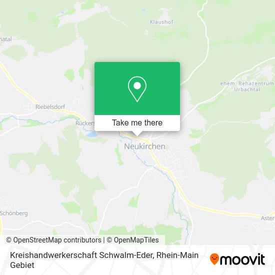 Карта Kreishandwerkerschaft Schwalm-Eder