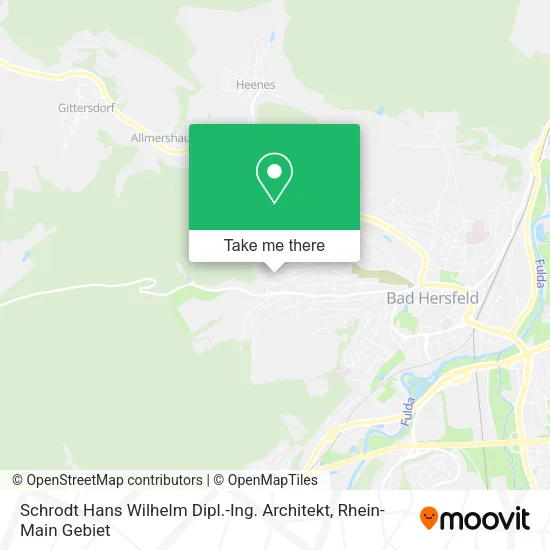 Карта Schrodt Hans Wilhelm Dipl.-Ing. Architekt