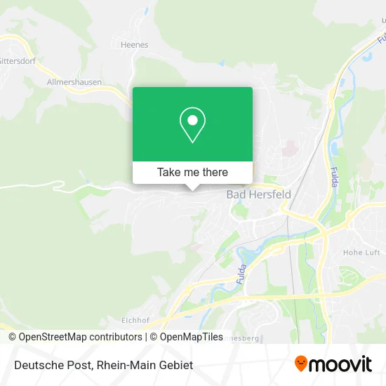 Карта Deutsche Post