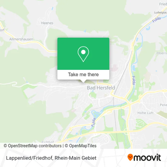 Lappenlied/Friedhof map