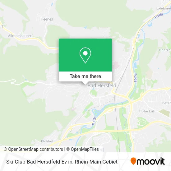 Карта Ski-Club Bad Hersdfeld Ev in