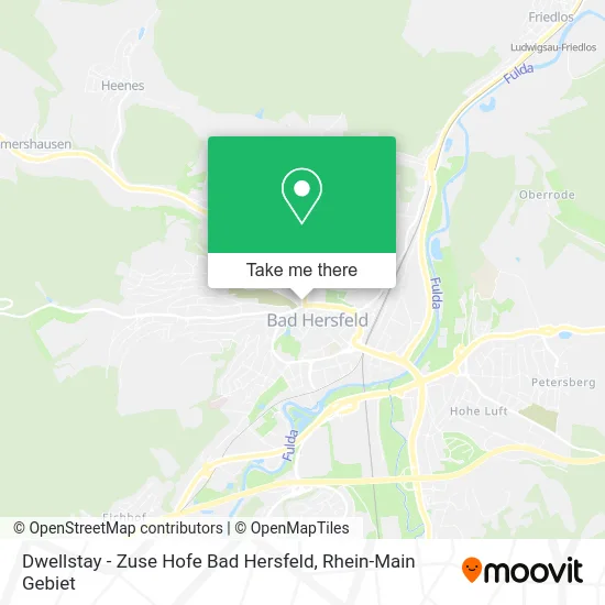 Карта Dwellstay - Zuse Hofe Bad Hersfeld