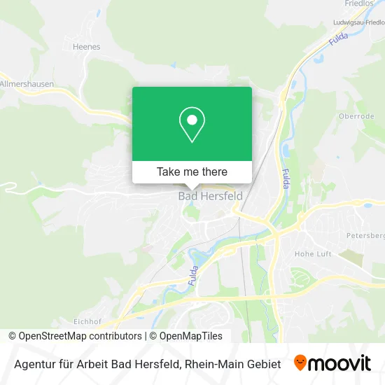 Карта Agentur für Arbeit Bad Hersfeld