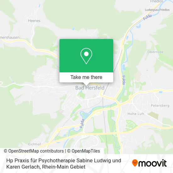 Карта Hp Praxis für Psychotherapie Sabine Ludwig und Karen Gerlach