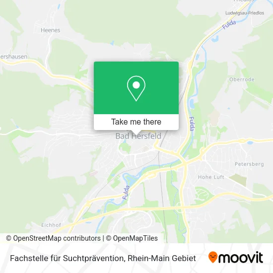 Карта Fachstelle für Suchtprävention