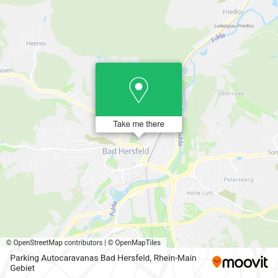 Карта Parking Autocaravanas Bad Hersfeld