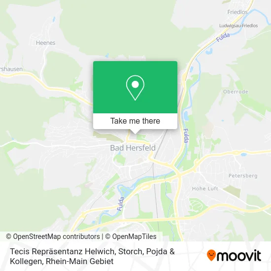 Карта Tecis Repräsentanz Helwich, Storch, Pojda & Kollegen