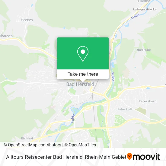 Карта Alltours Reisecenter Bad Hersfeld