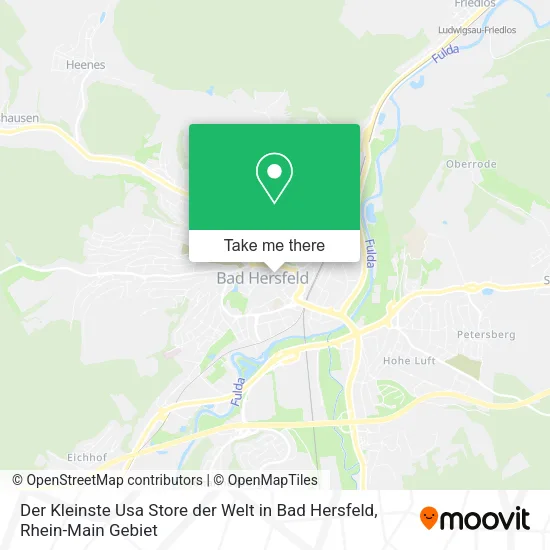 Карта Der Kleinste Usa Store der Welt in Bad Hersfeld