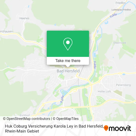 Карта Huk Coburg Versicherung Karola Ley in Bad Hersfeld