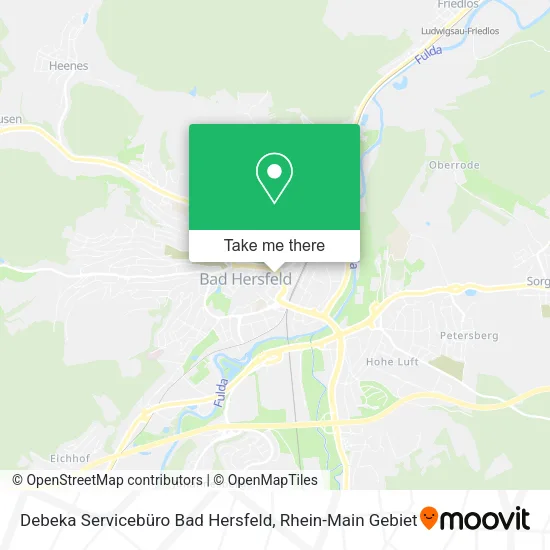 Карта Debeka Servicebüro Bad Hersfeld