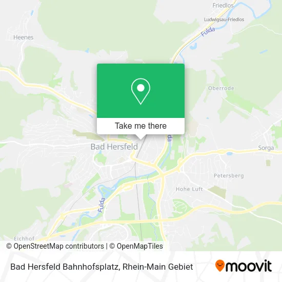 Карта Bad Hersfeld Bahnhofsplatz