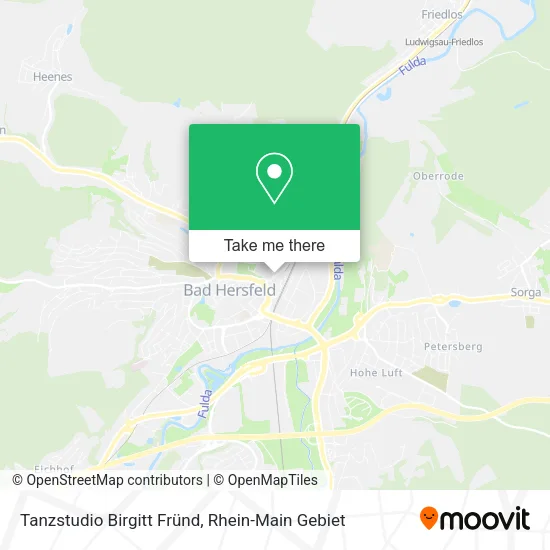 Карта Tanzstudio Birgitt Fründ