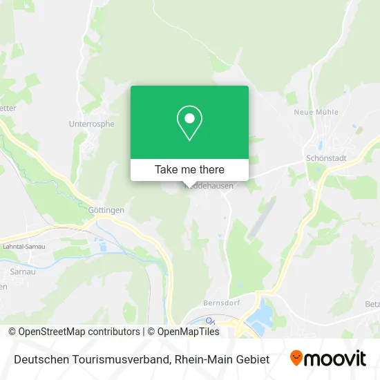 Карта Deutschen Tourismusverband