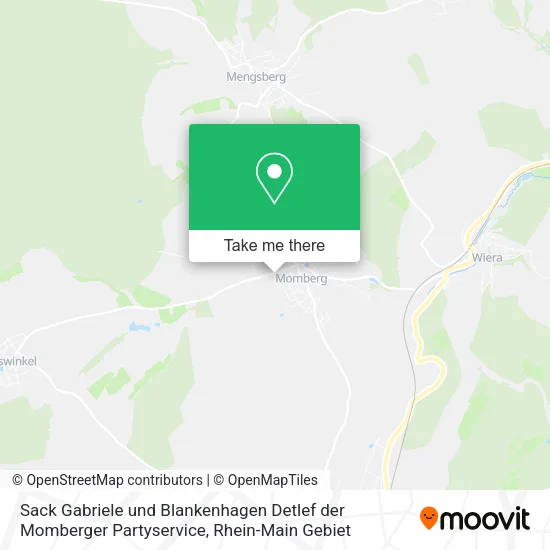 Карта Sack Gabriele und Blankenhagen Detlef der Momberger Partyservice