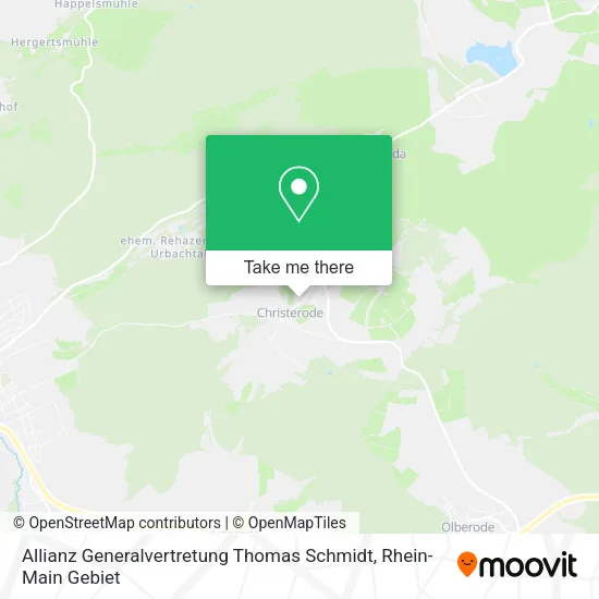 Карта Allianz Generalvertretung Thomas Schmidt