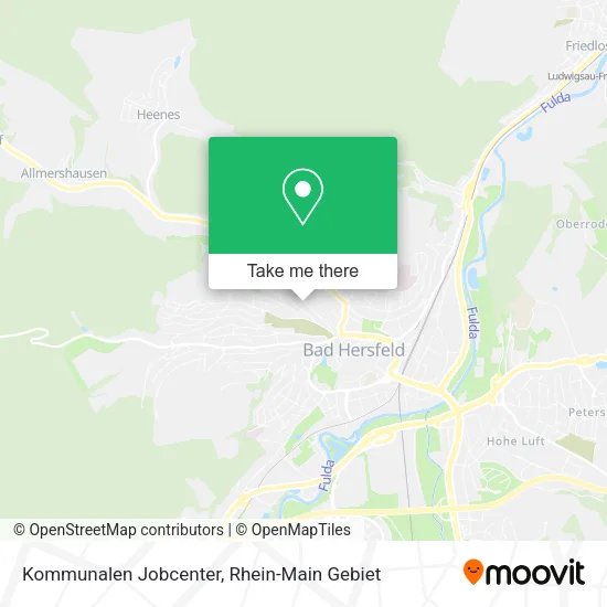 Карта Kommunalen Jobcenter