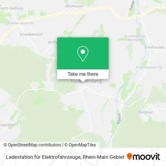 Карта Ladestation für Elektrofahrzeuge