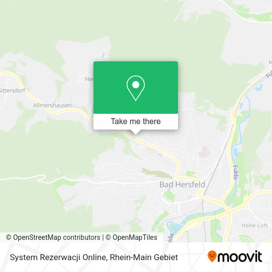 Карта System Rezerwacji Online