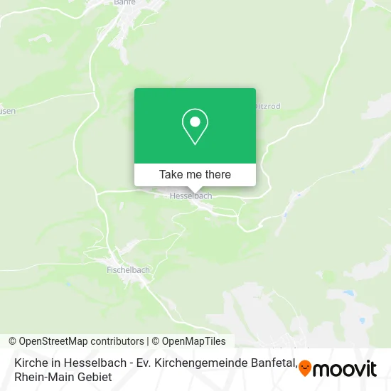 Карта Kirche in Hesselbach - Ev. Kirchengemeinde Banfetal