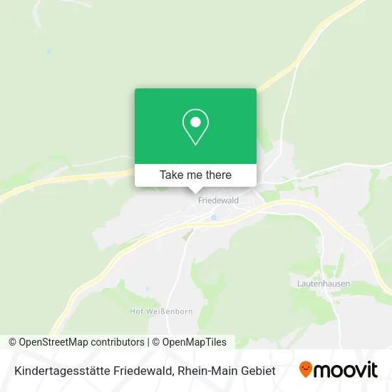 Карта Kindertagesstätte Friedewald