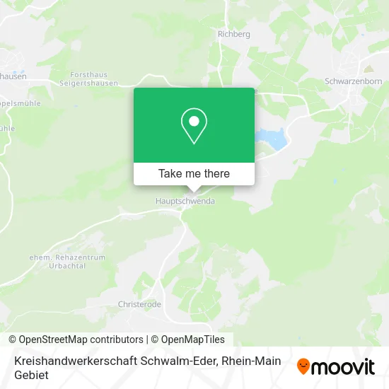 Карта Kreishandwerkerschaft Schwalm-Eder