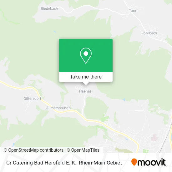 Карта Cr Catering Bad Hersfeld E. K.