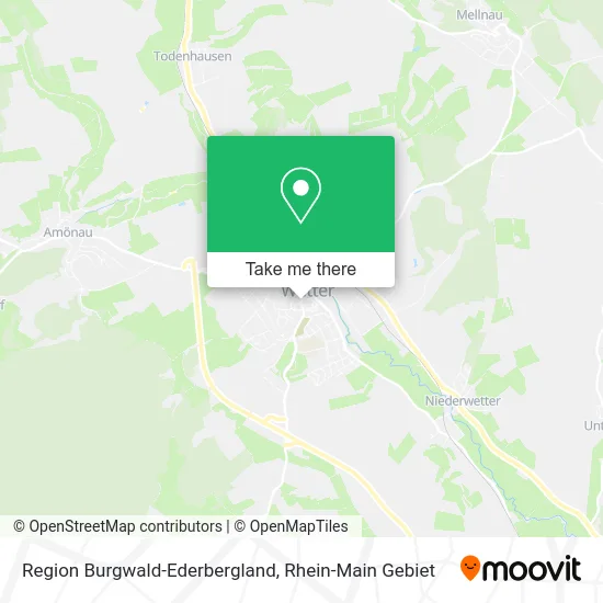 Карта Region Burgwald-Ederbergland