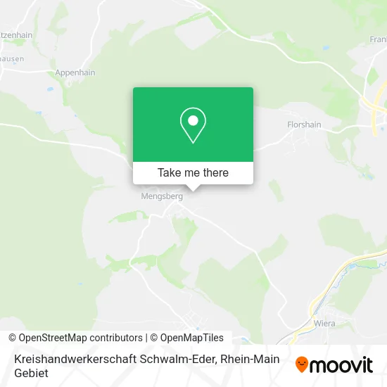 Карта Kreishandwerkerschaft Schwalm-Eder