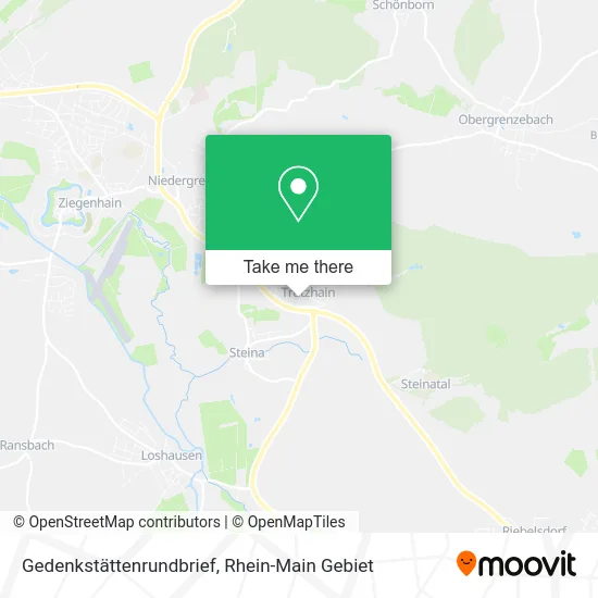 Карта Gedenkstättenrundbrief