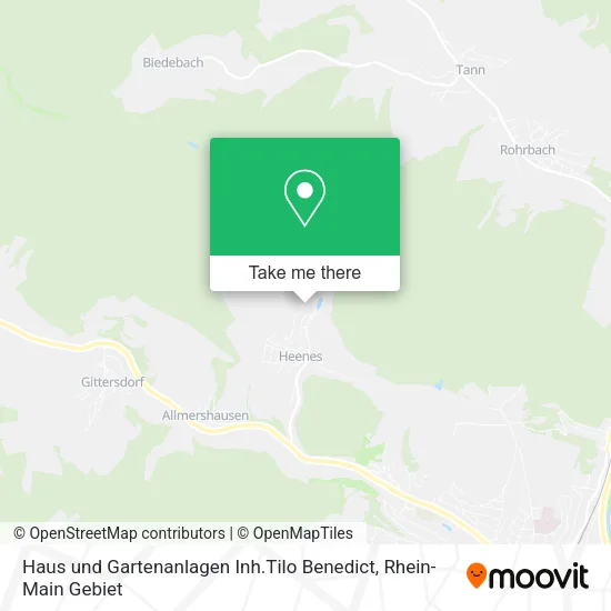 Карта Haus und Gartenanlagen Inh.Tilo Benedict
