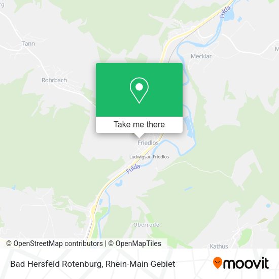 Карта Bad Hersfeld Rotenburg
