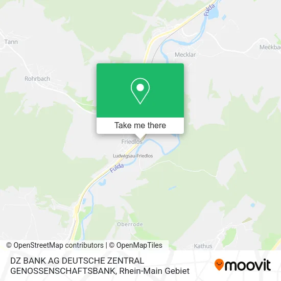 Карта DZ BANK AG DEUTSCHE ZENTRAL GENOSSENSCHAFTSBANK