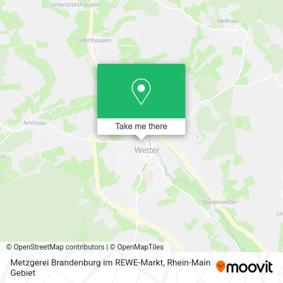 Карта Metzgerei Brandenburg im REWE-Markt