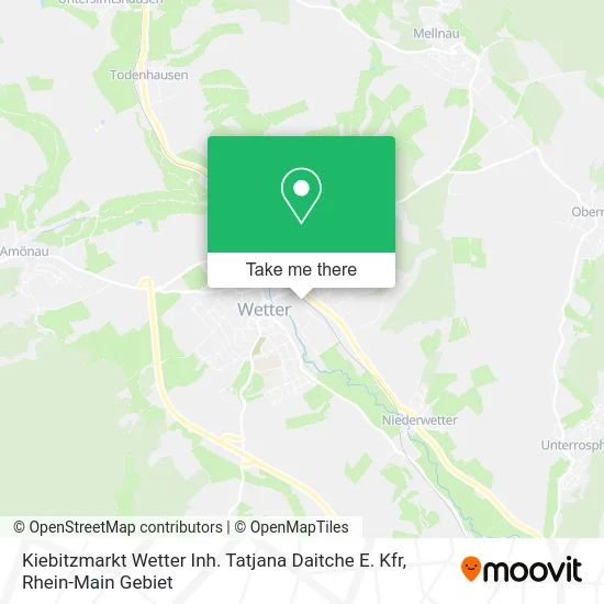 Карта Kiebitzmarkt Wetter Inh. Tatjana Daitche E. Kfr